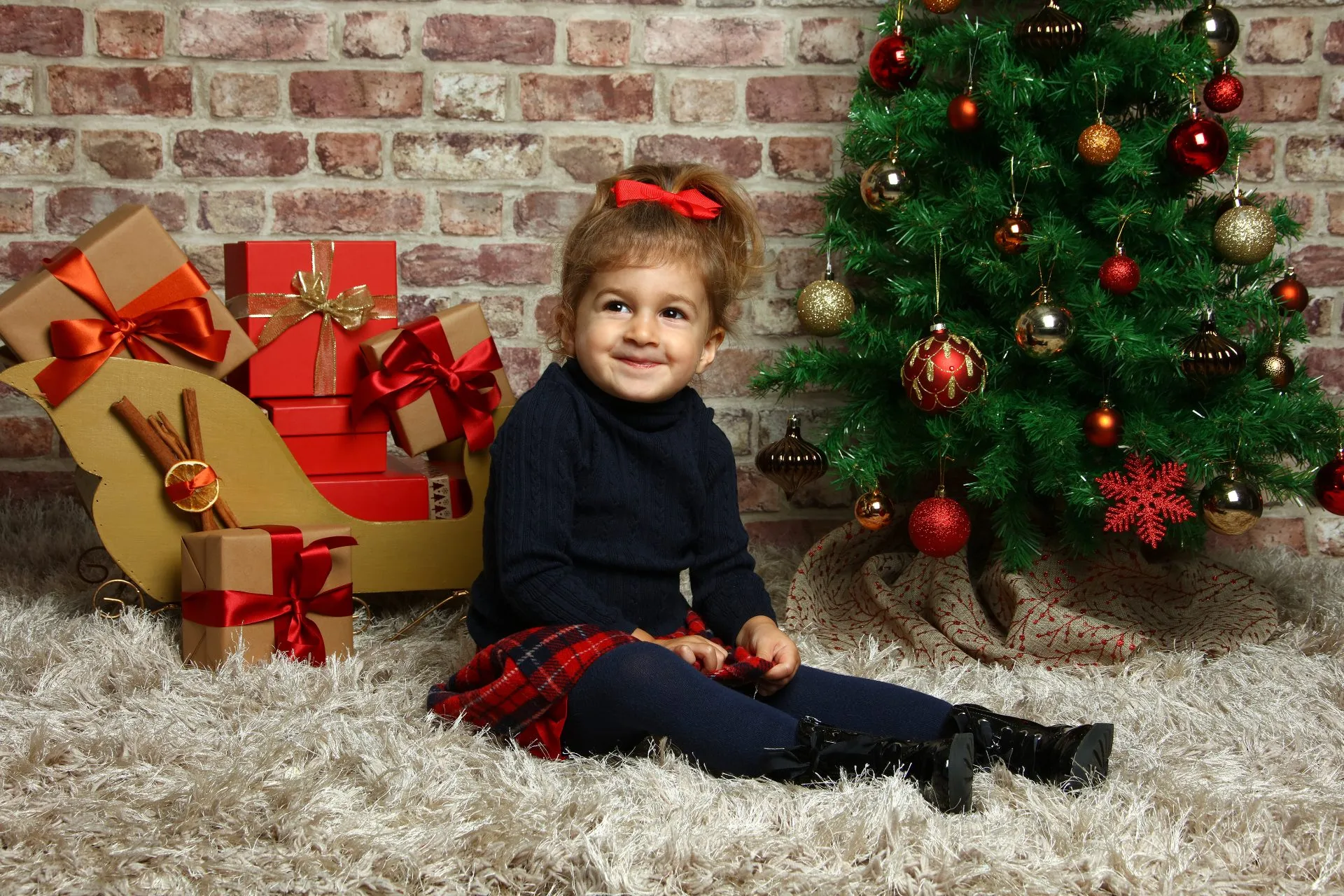 A festive nursery portrait